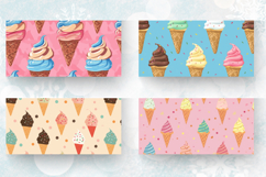 Ice Cream Mug Wrap Sublimation Designs Product Image 2