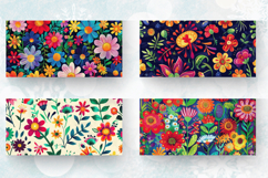 Mexican Flower Garden Mug Wrap Sublimation Designs Product Image 2
