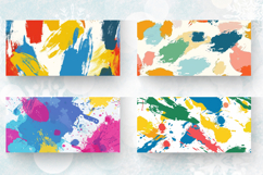 Colorful Paint Smudges Mug Wrap Sublimation Designs Product Image 2