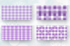 Lavender Purple Gingham Plaids Mug Wrap Sublimation Designs Product Image 2
