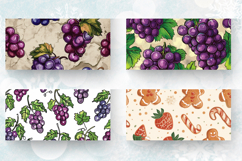 Doodles Grapes Mug Wrap Sublimation Designs Product Image 2