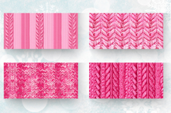 Pink Knitted Mug Wrap Sublimation Designs Product Image 2