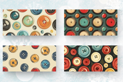Retro Buttons Mug Wrap Sublimation Designs Product Image 2
