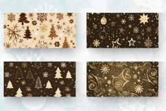 Brown Christmas Mug Wrap Sublimation Designs Product Image 2