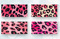 Pink Leopard Skin Christmas Mug Wrap Sublimation Designs Product Image 2