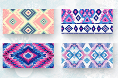 Aztec Pink Blue Western Mug Wrap Sublimation Designs Product Image 2