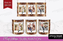 Animal Print Photo Mug Wrap PNG - Wild Animal Picture Frame Product Image 1