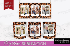 Animal Print Photo Mug Wrap PNG - Wild Animal Picture Frame Product Image 1