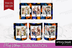 Halloween Photo Mug Wrap PNG - Brush Stroke Picture Frame Product Image 1