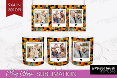 Halloween Photo Mug Wrap PNG - Brush Stroke Picture Frame Product Image 1