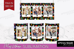 Halloween Photo Mug Wrap PNG - Brush Stroke Picture Frame Product Image 1