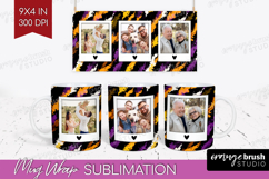 Halloween Photo Mug Wrap PNG - Brush Stroke Picture Frame Product Image 1