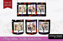 Halloween Photo Mug Wrap PNG - Brush Stroke Picture Frame Product Image 1