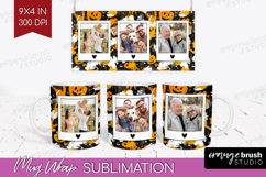 Halloween Photo Mug Wrap PNG - Brush Stroke Picture Frame Product Image 1