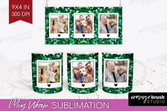 Glitter Photo Mug Wrap PNG - Sparkle Picture Frame Mug Product Image 1