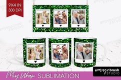 Glitter Photo Mug Wrap PNG - Sparkle Picture Frame Mug Product Image 1