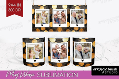 Rose Gold Photo Mug Wrap PNG - Abstract Picture Frame Mug Product Image 1