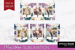 Floral Photo Mug Wrap PNG - Sping Flowers Picture Frame Mug Product Image 1