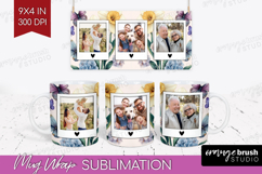 Floral Photo Mug Wrap PNG - Sping Flowers Picture Frame Mug Product Image 1