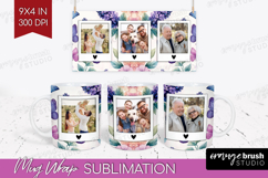 Floral Photo Mug Wrap PNG - Sping Flowers Picture Frame Mug Product Image 1