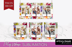 Spring Photo Mug Wrap PNG - Flowers Picture Frame Mug Product Image 1
