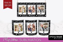 Valentines Day Photo Mug Wrap PNG - Heart Picture Frame Mug Product Image 1
