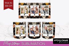 Valentines Day Photo Mug Wrap PNG - Heart Picture Frame Mug Product Image 1
