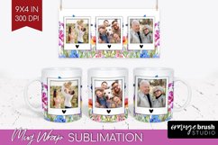 Wildflowers Photo Mug Wrap PNG - Floral Picture Frame Mug Product Image 1