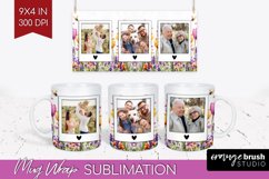 Wildflowers Photo Mug Wrap PNG - Floral Picture Frame Mug Product Image 1