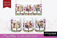 Wildflowers Photo Mug Wrap PNG - Floral Picture Frame Mug Product Image 1