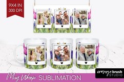 Wildflowers Photo Mug Wrap PNG - Floral Picture Frame Mug Product Image 1