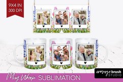 Wildflowers Photo Mug Wrap PNG - Floral Picture Frame Mug Product Image 1