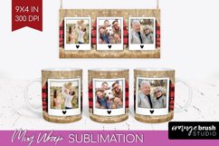 Christmas Photo Mug Wrap PNG - Christmas Tree Picture Frame Product Image 1