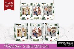 Christmas Photo Mug Wrap PNG - Christmas Tree Picture Frame Product Image 1