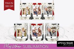 Christmas Photo Mug Wrap PNG - Christmas Tree Picture Frame Product Image 1