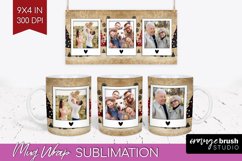 Christmas Photo Mug Wrap PNG - Christmas Tree Picture Frame Product Image 1