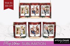 Christmas Photo Mug Wrap PNG - Christmas Tree Picture Frame Product Image 1