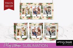 Christmas Photo Mug Wrap PNG - Christmas Tree Picture Frame Product Image 1