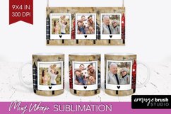 Christmas Photo Mug Wrap PNG - Christmas Tree Picture Frame Product Image 1