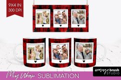 Christmas Photo Mug Wrap PNG - Christmas Tree Picture Frame Product Image 1