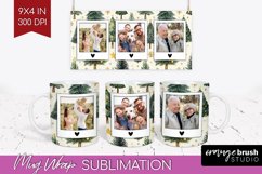 Christmas Photo Mug Wrap PNG - Christmas Tree Picture Frame Product Image 1