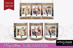 Christmas Photo Mug Wrap PNG - Christmas Tree Picture Frame Product Image 1