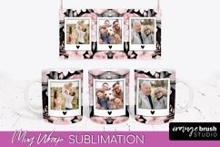 Add Your Photo Mug Wrap -Floral Mug Sublimation Design Product Image 1