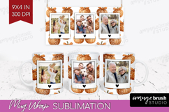 Pumpkun Photo Mug Wrap PNG - Fall Picture Frame Mug Product Image 1