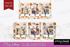 Pumpkun Photo Mug Wrap PNG - Fall Picture Frame Mug Product Image 1
