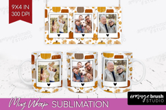 Pumpkun Photo Mug Wrap PNG - Fall Picture Frame Mug Product Image 1