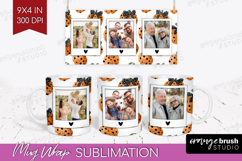 Pumpkun Photo Mug Wrap PNG - Fall Picture Frame Mug Product Image 1