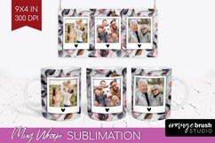 Rose Photo Mug Wrap PNG - Floral Picture Frame Mug Product Image 1