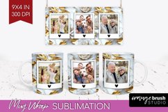 Rose Photo Mug Wrap PNG - Floral Picture Frame Mug Product Image 1