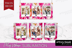 Heart Pattern Photo Mug Wrap PNG - Valentines Day Picture Product Image 1